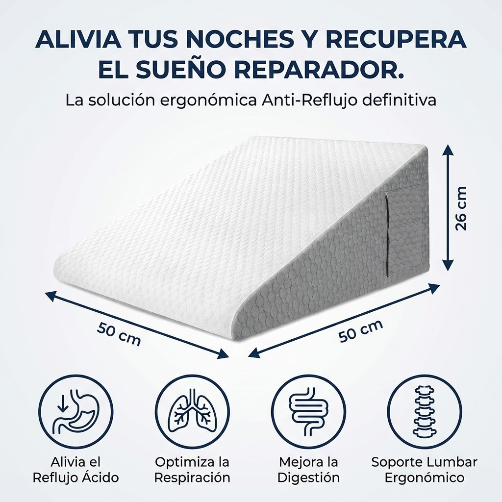 ERGOVA® – La Almohada Ergonómica de Elevación